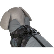 Manteau harnais intégré pour chien Pontis Reflect gris