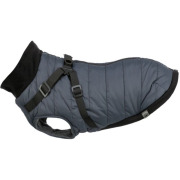Manteau pour chien avec harnais intégré bleu
