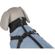 Manteau pour chien à harnais intégré bleu gris