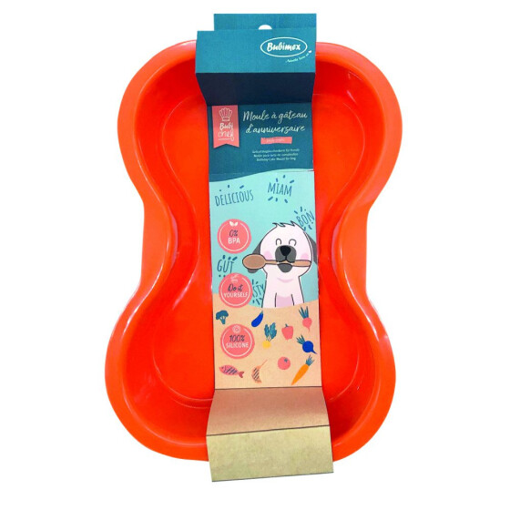 Moule à gâteau d’anniversaire BubiChef forme os Bubimex