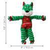 KONG Peluche de Noël Holiday Floppy Knots Fox
