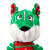 KONG Peluche de Noël Holiday Floppy Knots Fox