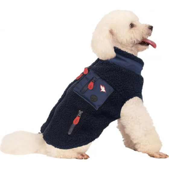 Pull Bouclette pour Chien Bleu