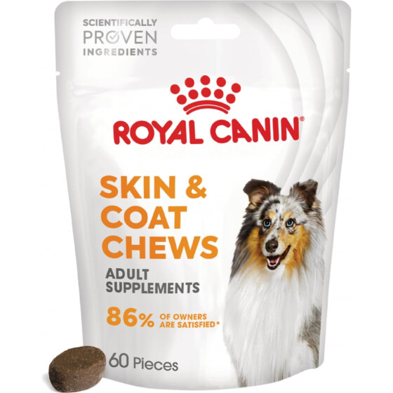 ROYAL CANIN Friandises Skin & Coat Chews – Supplément peau & pelage pour chien adulte