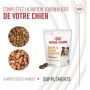ROYAL CANIN Friandises Skin & Coat Chews – Supplément peau & pelage pour chien adulte