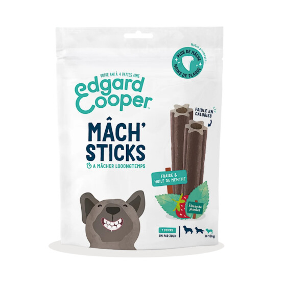 Edgard & Cooper Stick dentaire Mâch'Sticks Menthe & Fraise