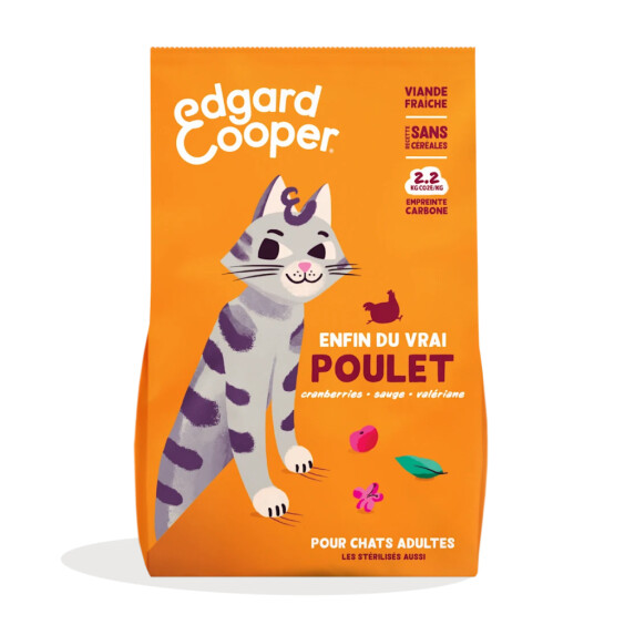 Edgard & Cooper Croquettes chat adulte stérilisé au poulet sans céréales