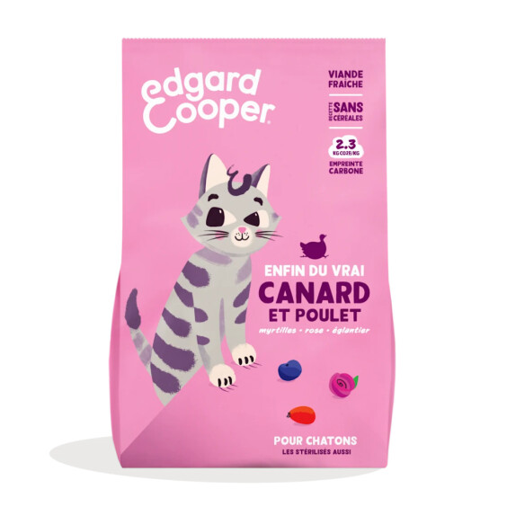 Edgard & Cooper Croquettes pour chaton - Canard & poulet sans céréales 2 kg