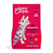 Edgard & Cooper Croquettes pour chat senior - poulet & Dinde sans céréales 2 kg