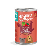 Edgard & Cooper Pâtée sans céréales pour chien senior poulet & Saumon 400 g