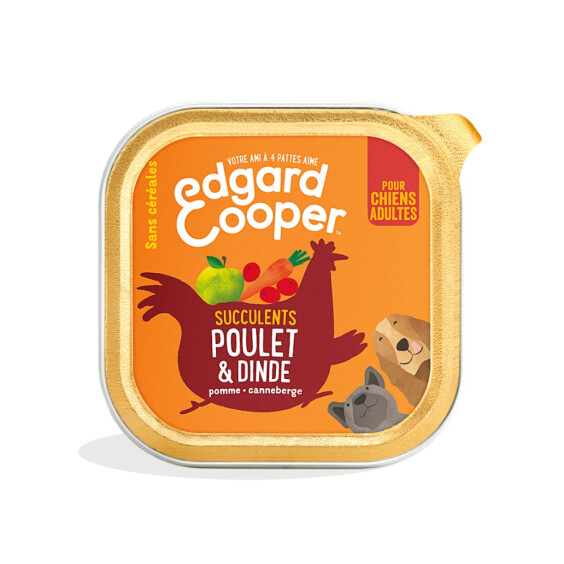 Edgard & Cooper Pâtée sans céréales chien - poulet & dinde