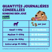 Friandises sans céréales bonbons pomme myrtille