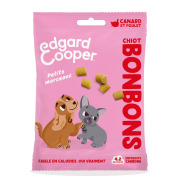Edgard & Cooper Friandises sans céréales bonbons canard & poulet pour chiot