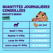 Biscuits pour chien sans céréales pomme myrtille