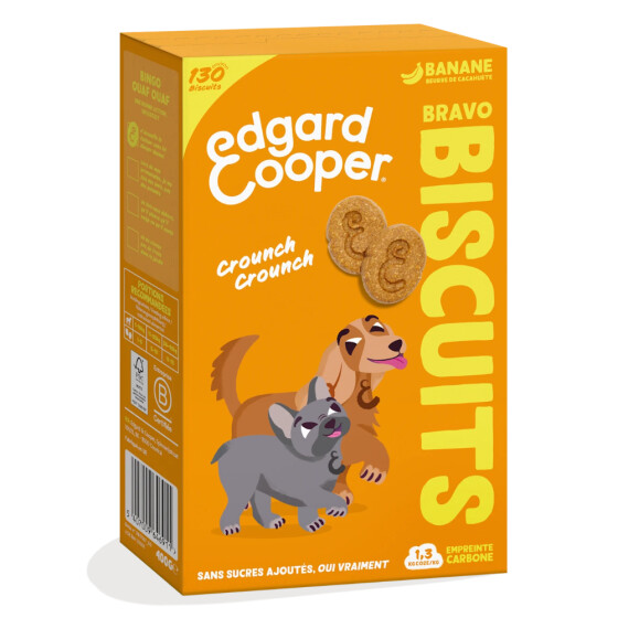 Biscuits pour chien sans céréales Banane & Beurre de Cacahuètes