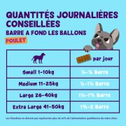 Barre énergétique pour chien sans céréales au poulet frais
