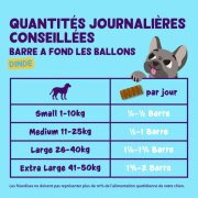 Barre énergétique pour chien sans céréales à la dinde fraîche