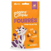 Edgard & Cooper Friandises fourrées pour chat sans céréales 60 g