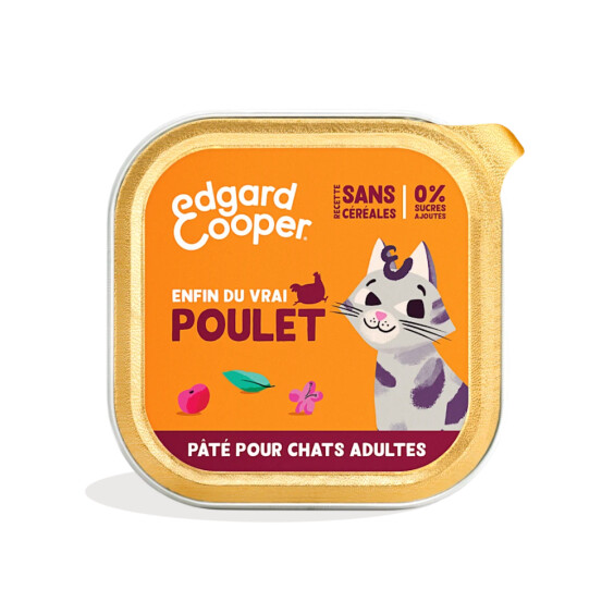 Edgard & Cooper Pâtée pour chat sans céréales au poulet 85 g