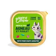 Edgard & Cooper Pâtée pour chat sans céréales agneau et poulet 85 g