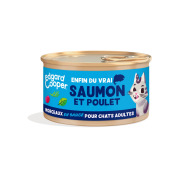 Edgard & Cooper Pâtée morceaux en sauce sans céréales pour chat saumon & poulet 85 g