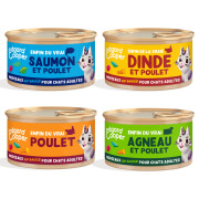 Edgard & Cooper Pack mixte morceaux en sauce sans céréales pour chat adulte 8 x 85 g