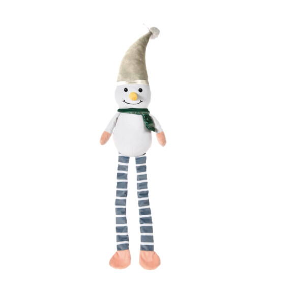 Peluche de Noël pour chien bonhomme de neige XXL 80cm Bubimex