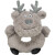 Peluche de Noël renne gris pour chien