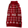 Pull de Noël rouge pour chien tricoté festif Mon Ami Luki