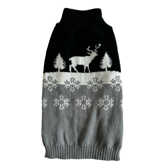Pull de Noël pour chien tricoté festif Mon Ami Luki