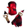 Ensemble jouet et couverture Noël peluche renne et plaid 100×75 cm Mon Ami Luki