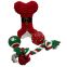 Coffret jouets de Noël pour chien – Peluche os + balles + corde Mon Ami Luki