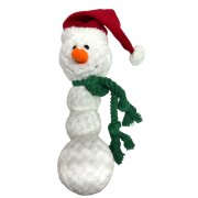 Jouet de Noël pour chien – Peluche + corde (Père Noël ou Bonhomme de neige)