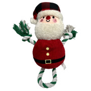 Jouet de Noël pour chien – Peluche + corde (Père Noël ou Bonhomme de neige)