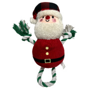 Jouet de Noël pour chien – Peluche et corde (Père Noël ou Bonhomme de neige) Mon Ami Luki