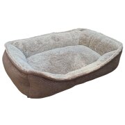 Panier rectangulaire antidérapant moka