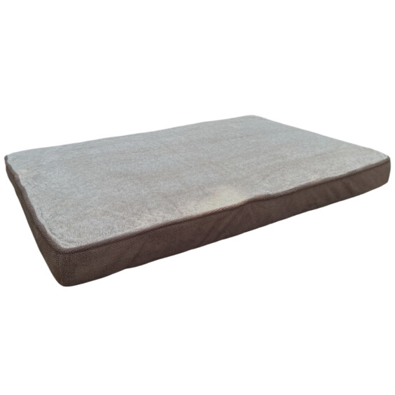 Matelas antidérapant fourrure et tissu chocolat Mon Ami Luki