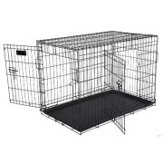 Cage de Transport Métal pour Chien NOIR