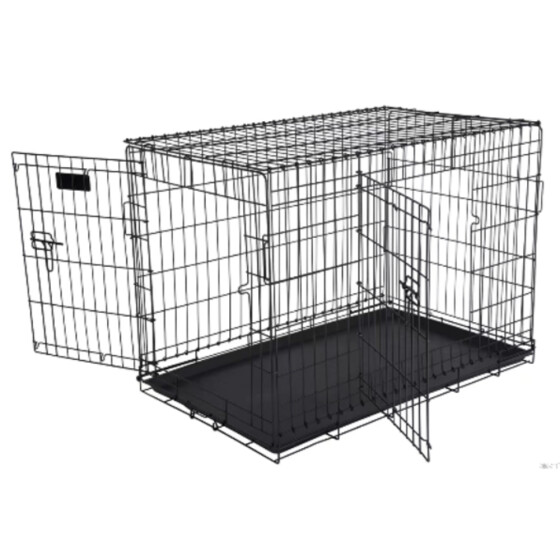 Cage de Transport Métal pour Chien NOIR
