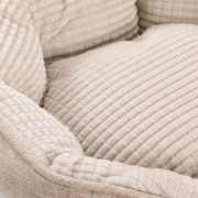 Panier ovale soft antidérapant beige pour chien Mon Ami Luki