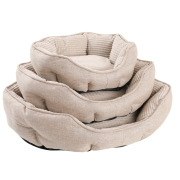Panier ovale soft antidérapant beige pour chien Mon Ami Luki