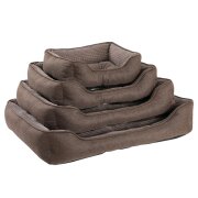 Panier pour chien & chat rectangulaire soft antidérapant marron