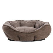 Panier ovale soft antidérapant marron pour chien Mon Ami Luki