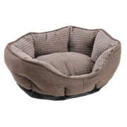 Panier ovale soft antidérapant pour chien & chat marron