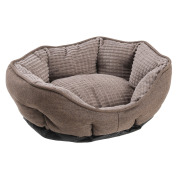 Panier ovale soft antidérapant marron pour chien Mon Ami Luki