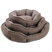 Panier ovale soft antidérapant pour chien & chat marron