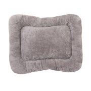 Matelas tout doux antidérapant gris pour chien