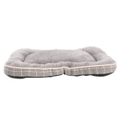 Matelas tout doux antidérapant gris pour chien