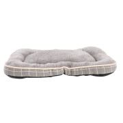 Matelas tout doux antidérapant gris pour chien
