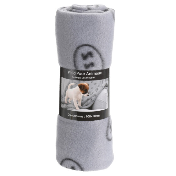 Plaid imprimé pour chien & chat 100×70 cm Mon Ami Luki